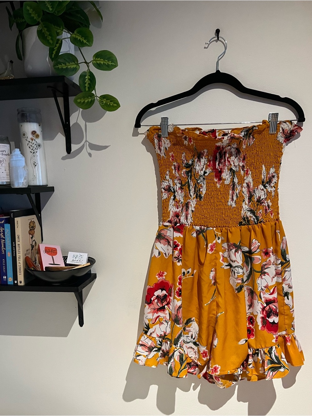 Floral Print Ruffle Romper